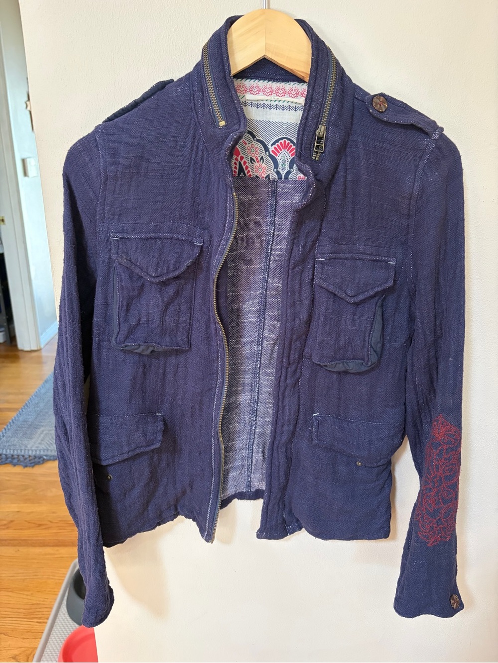 Indigo military jacket